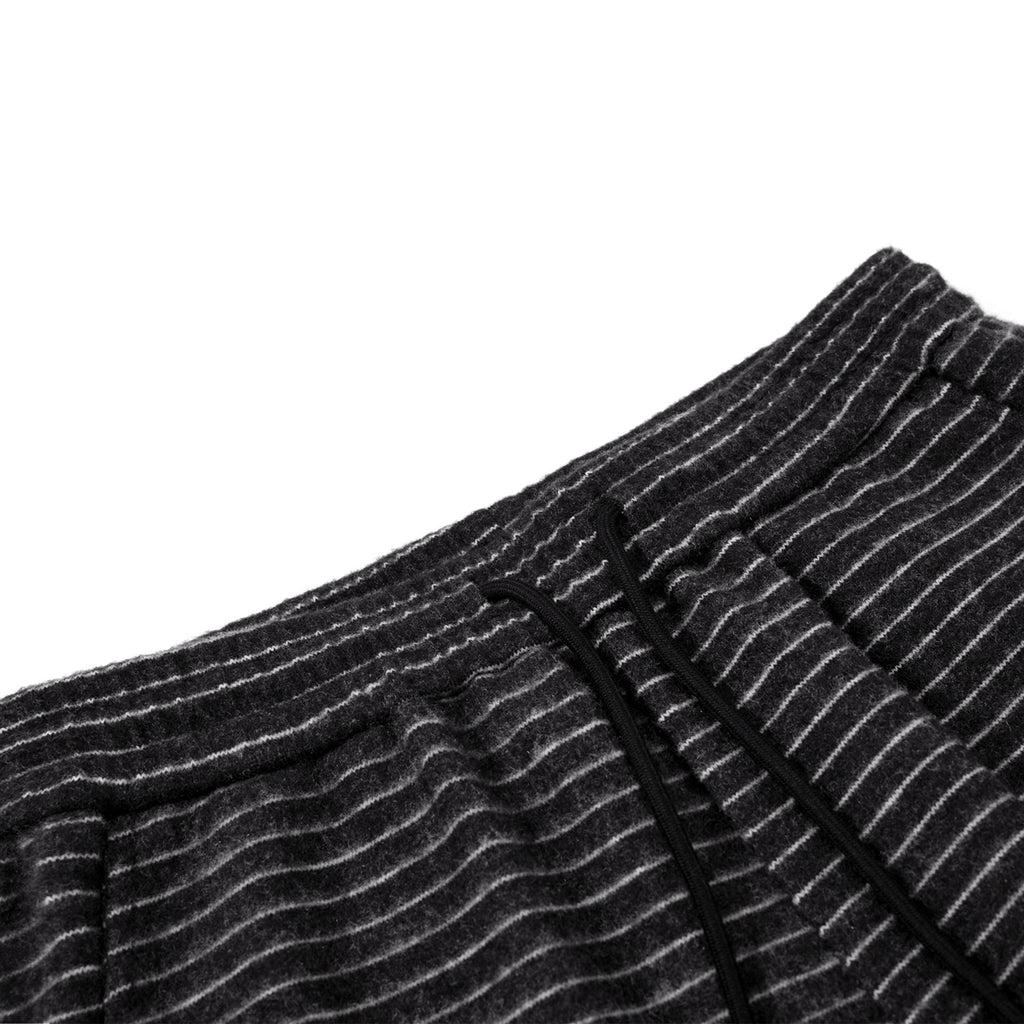 Women's & Men's Striped Wide Leg Pants | High Waist, Slight Stretch - Apricot