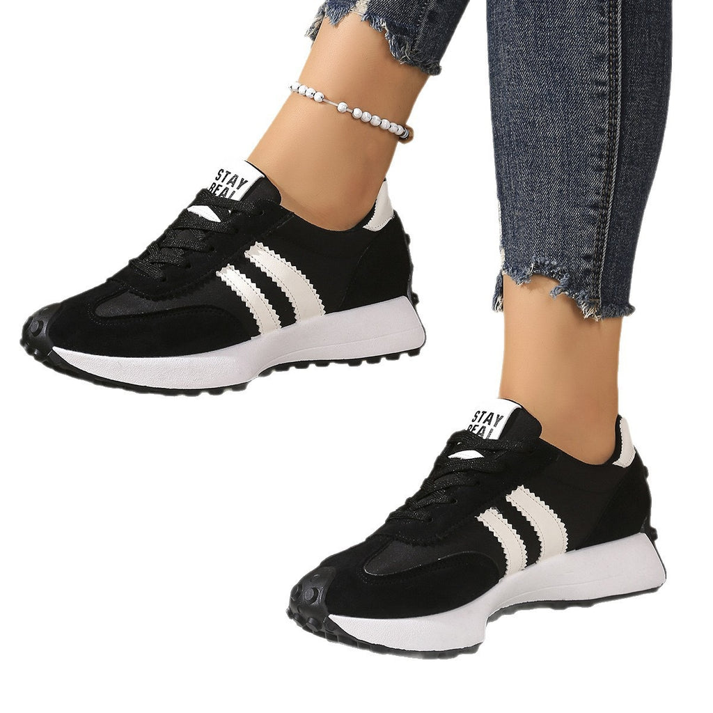 Women's Chunky Sole Sneakers | Microfiber Leather, 5 Colors