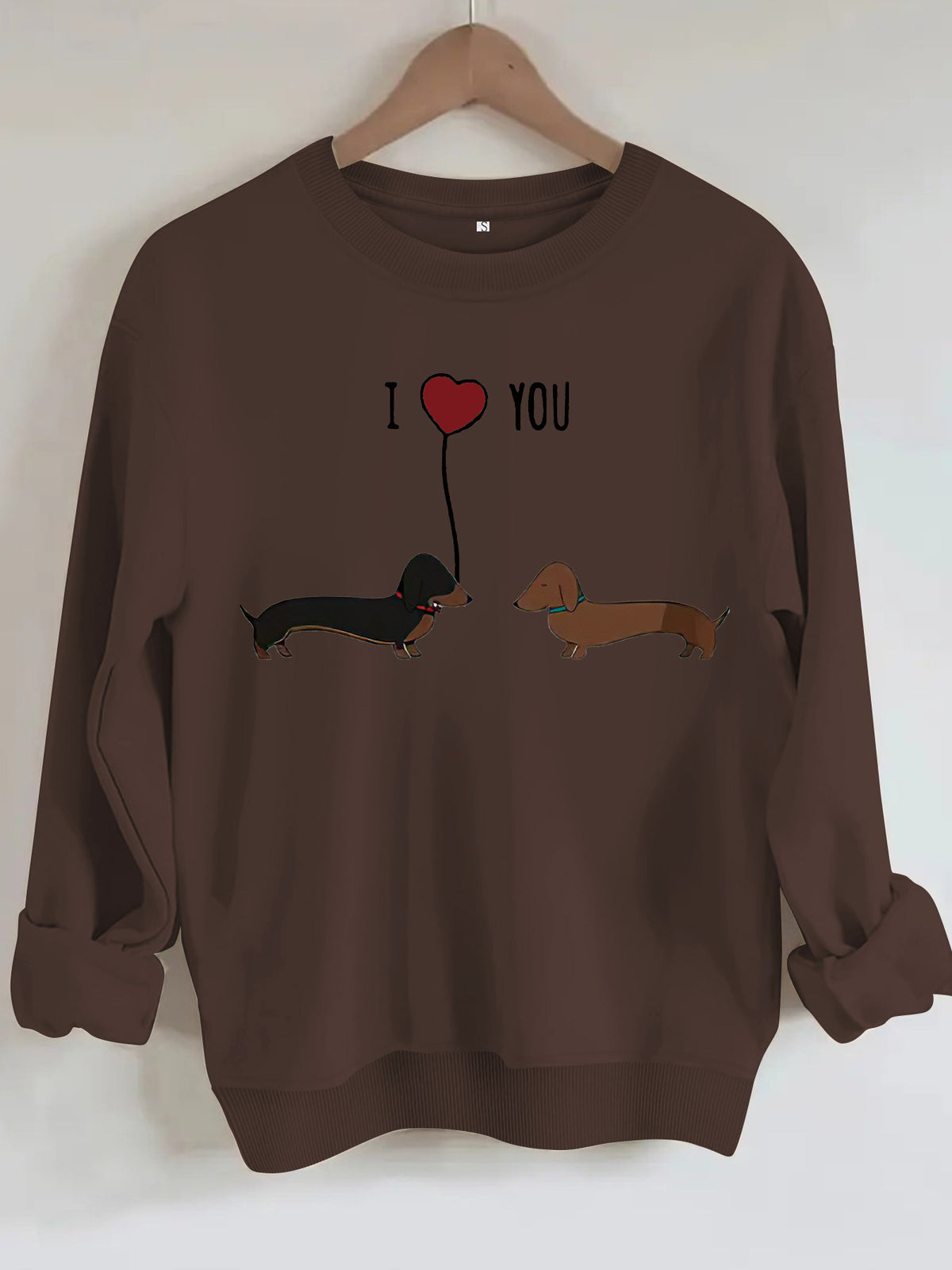 Women's Two Dog Print Hoodie | Pullover, 8 Colors - Black