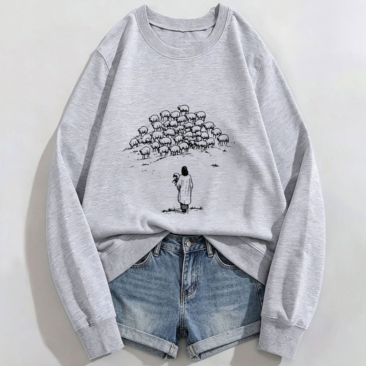 Women's Shepherd Print Hoodie | Cotton Blend, 10 Colors