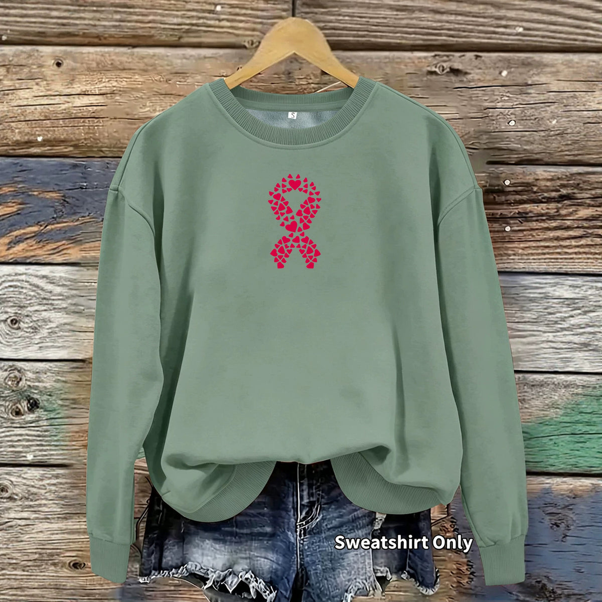 Long-Sleeve Fleece Hoodie | Printed, 7 Colors - Black