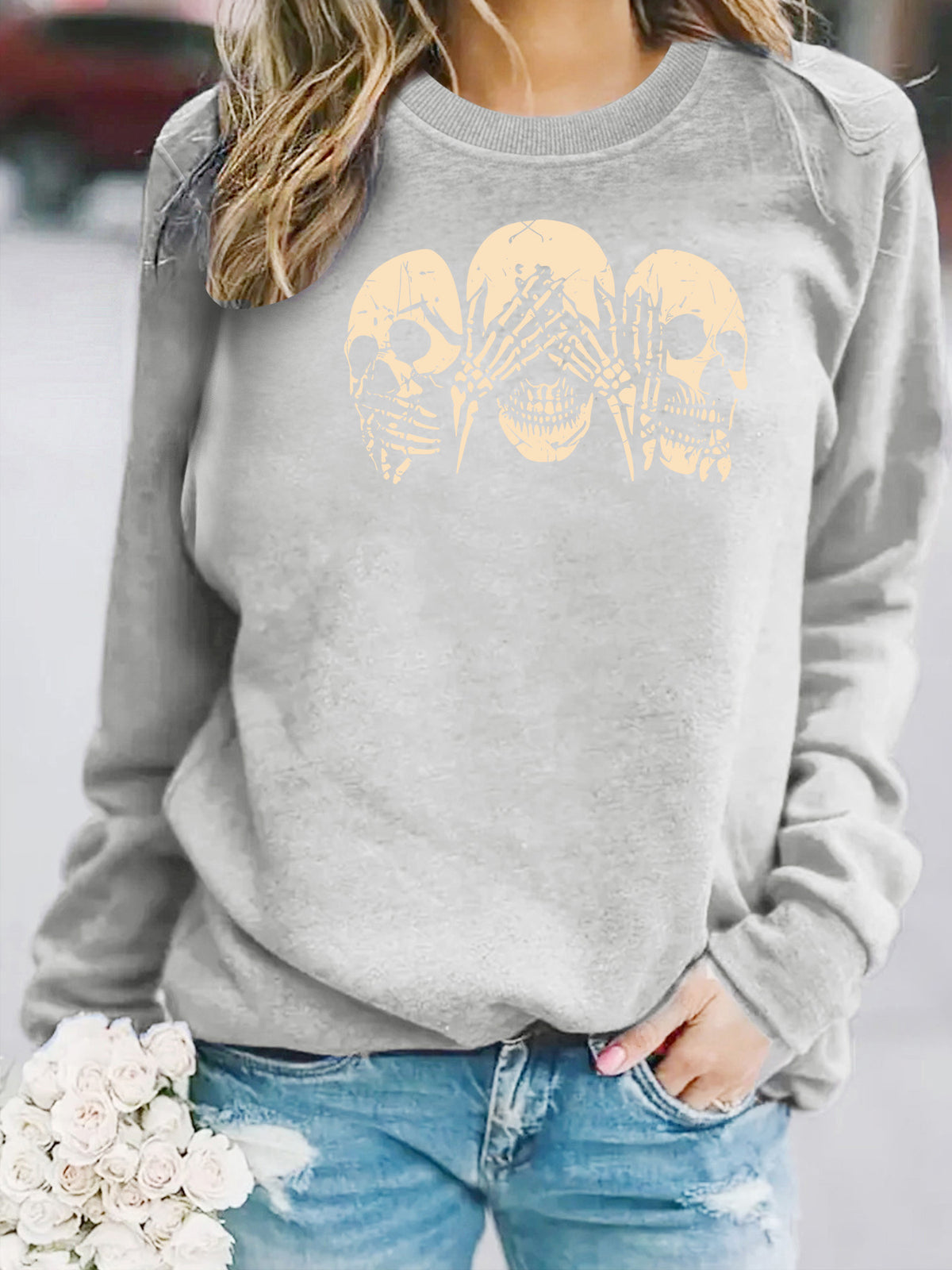 Women's Printed Fleece Pullover Hoodie | Commuter Casual