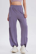 Women's Ruched Drawstring Joggers | Elastic Waist, 5 Colors