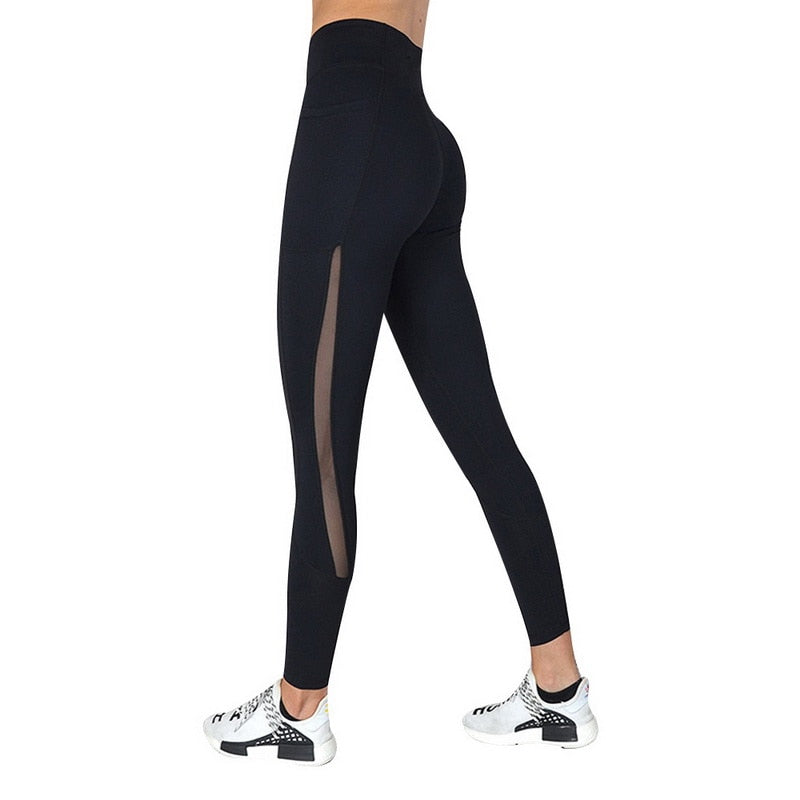 Women's High-Waist Yoga Leggings with Phone Pocket | Gym & Running