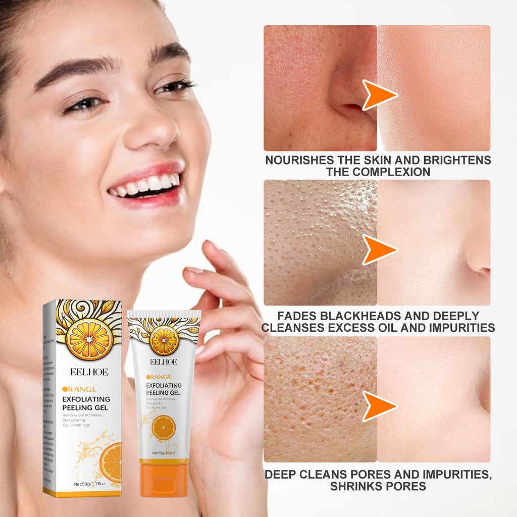 Vitamin C Exfoliating Face Gel | Orange Extract, Deep Cleansing