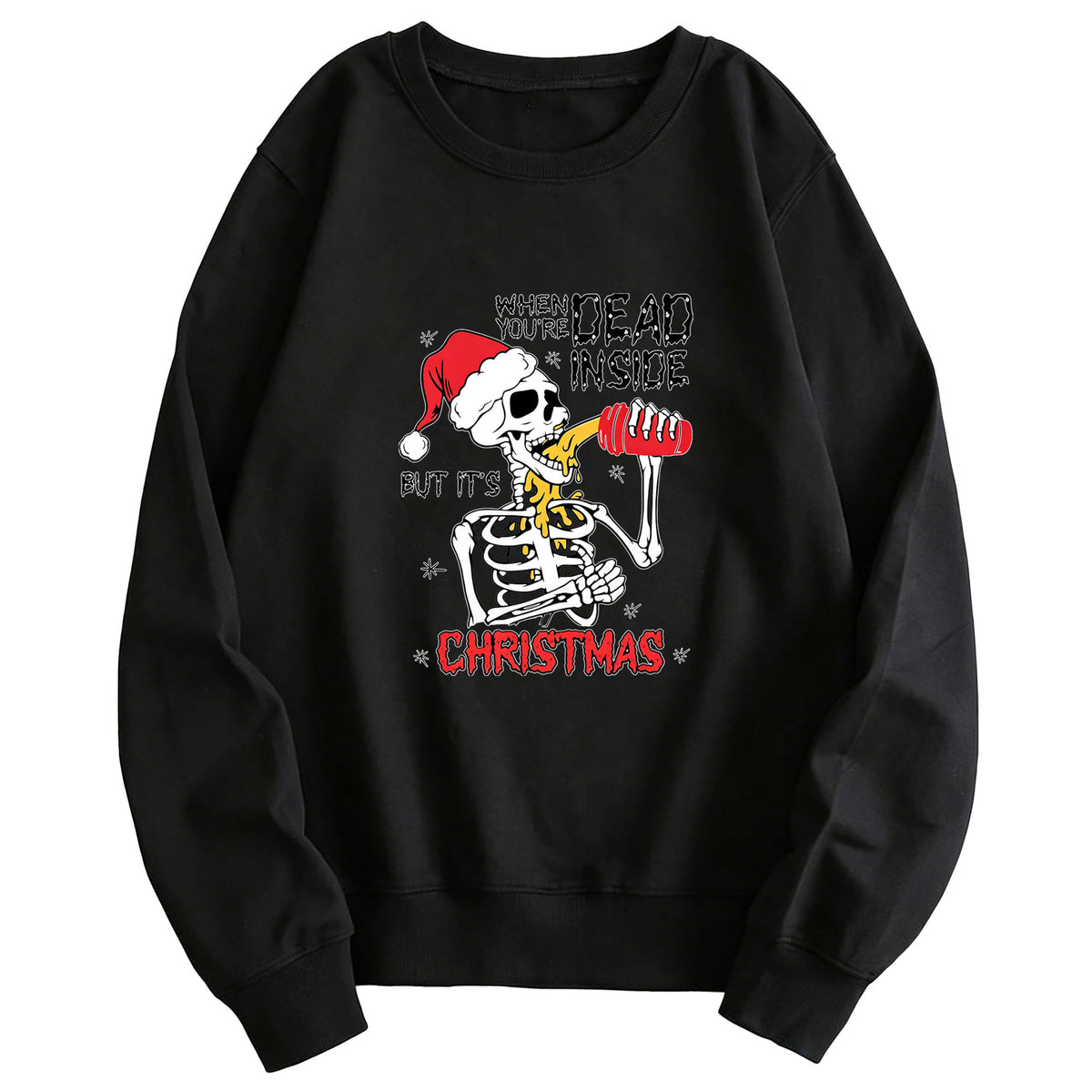 "When You're Dead Inside" Graphic Hoodie | Cotton Blend