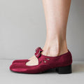 Women's Low Heel Buckle Shoes | Round Toe, PU Upper, 4 Colors
