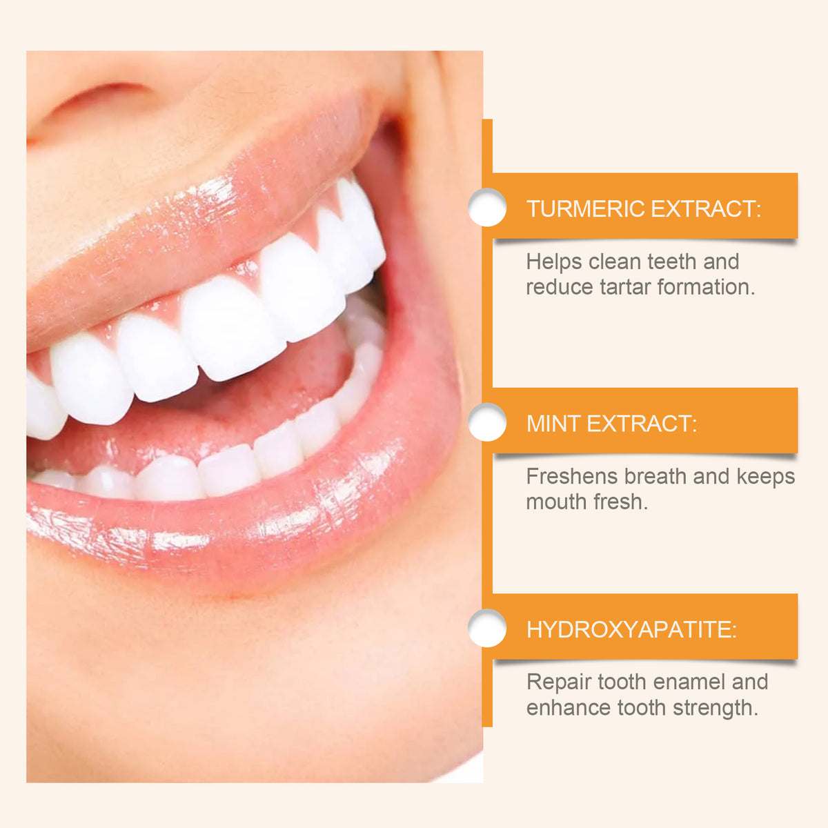 Turmeric & Peppermint Tooth Powder | Hydroxyapatite Formula