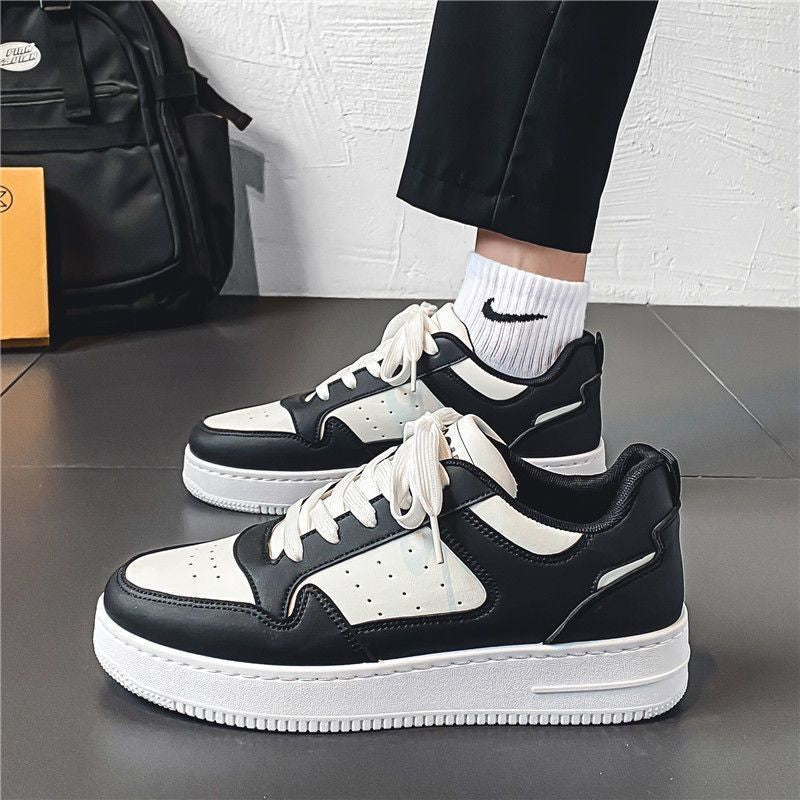 Women's & Men's White Chunky Sole Sneakers | Low-Top, Breathable - White