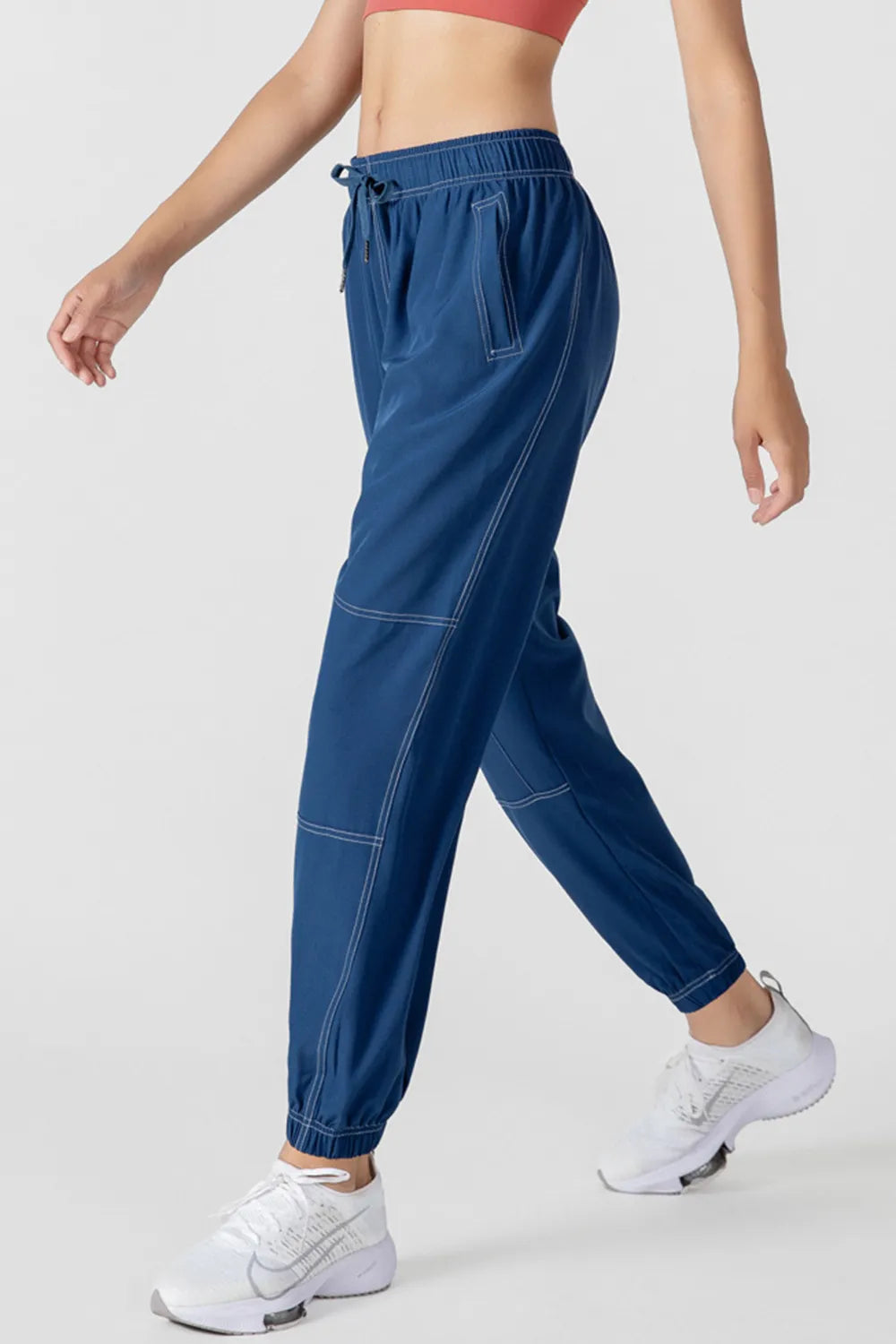Women's Stretch Drawstring Joggers with Pockets | 4 Colors