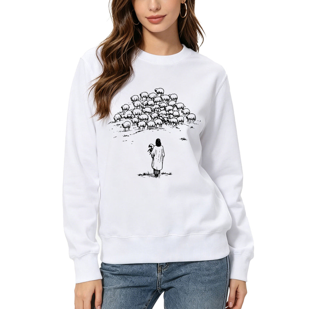 Women's Shepherd Print Hoodie | Cotton Blend, 10 Colors