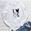 Women's Cow Print Crew Neck Sweatshirt | Cotton, Loose Fit