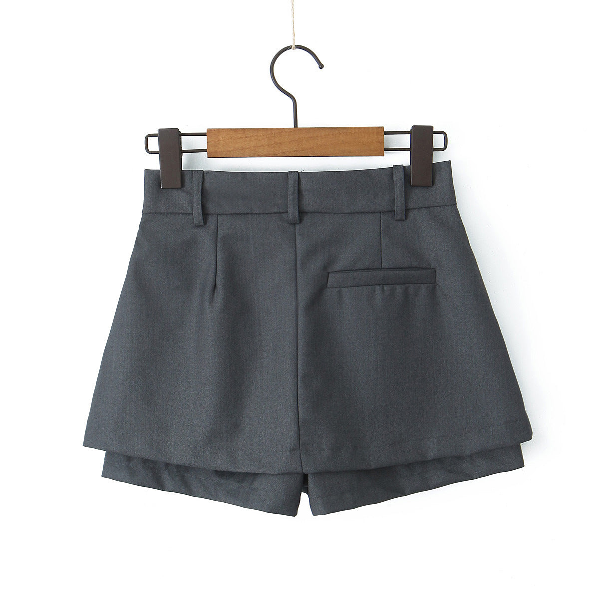 Women's Office Mini Skort | Black & Gray