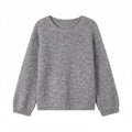 Women's Round Neck Pullover Sweater | Loose Fit, One Size