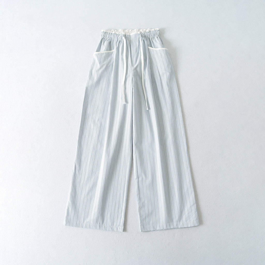Women's Striped High-Waist Wide Leg Pants | Blue
