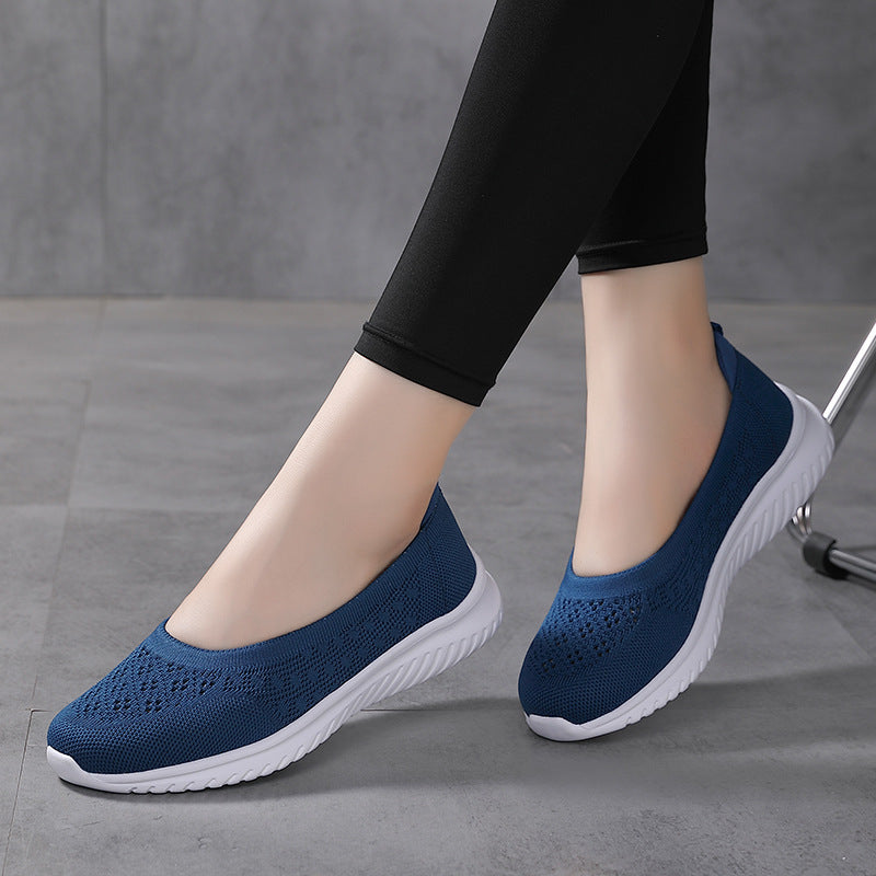 Women's Breathable Mesh Slip-On Shoes | Soft Rubber Sole, 4 Colors