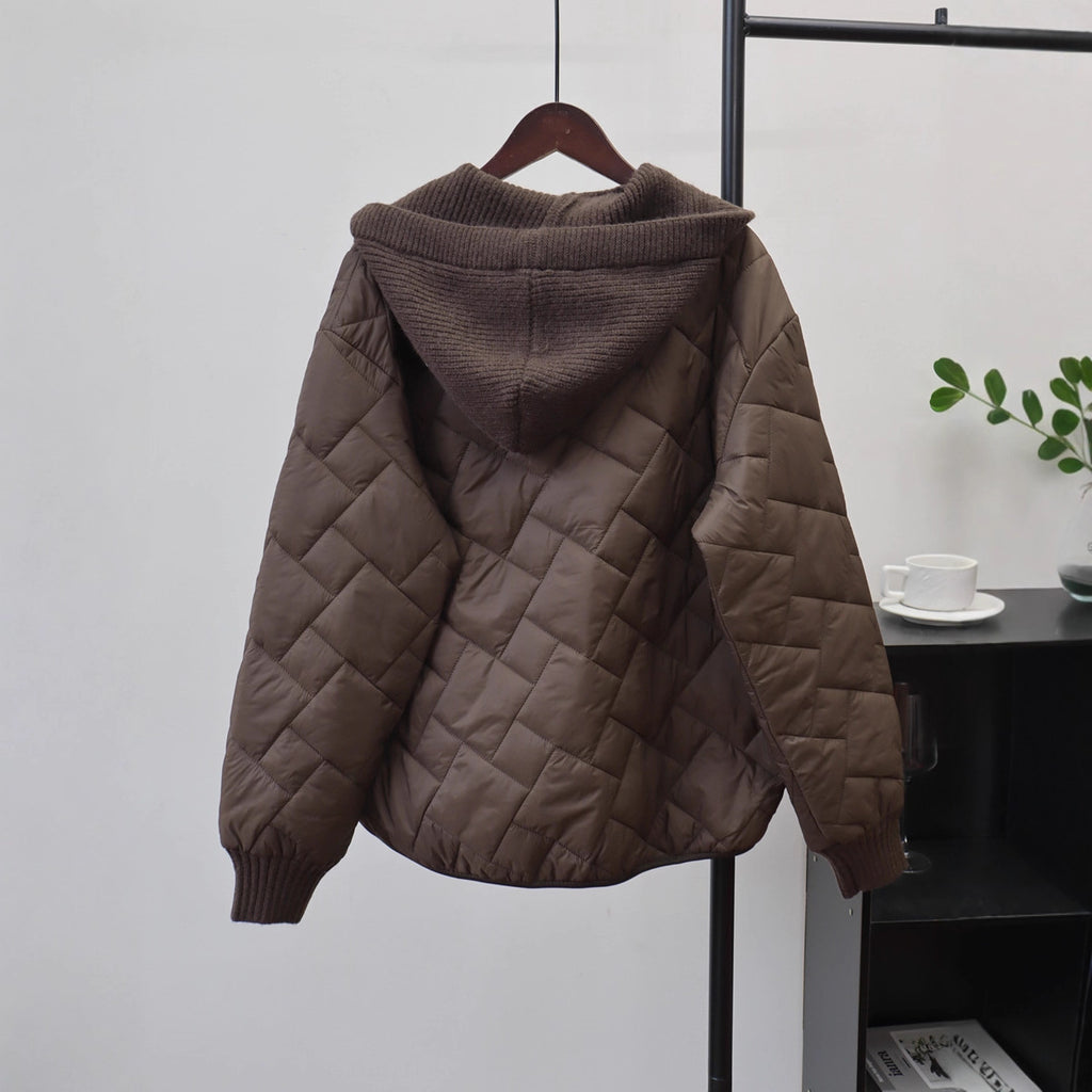 Women's Hooded Cardigan Jacket | Loose Fit, Off White, Brown, Black