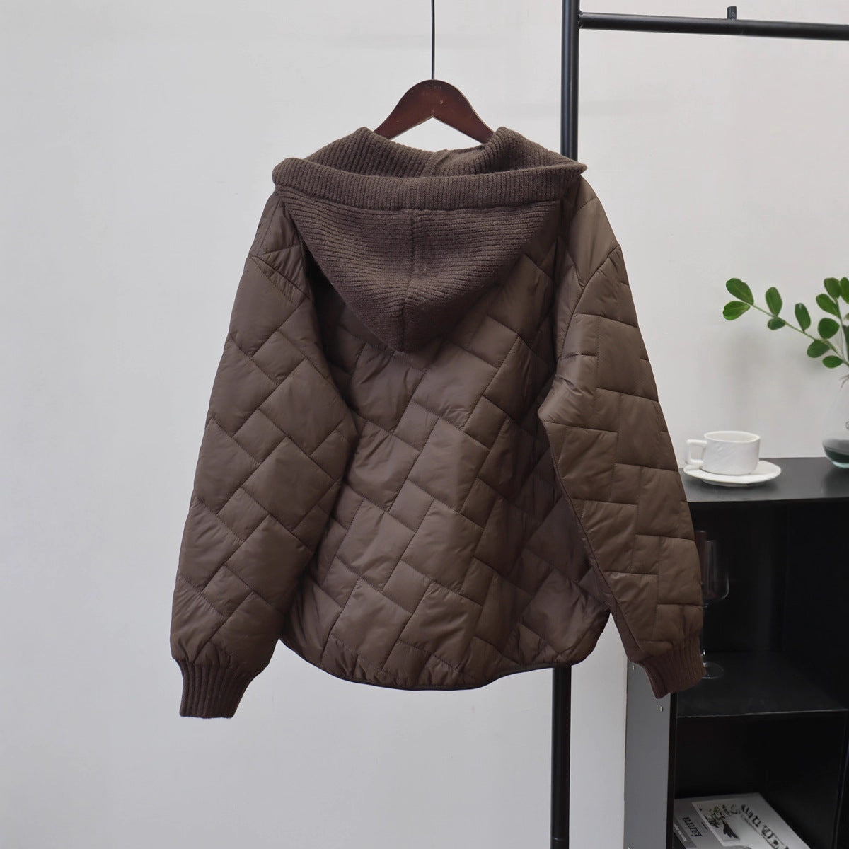 Women's Hooded Cardigan Jacket | Loose Fit, Off White, Brown, Black