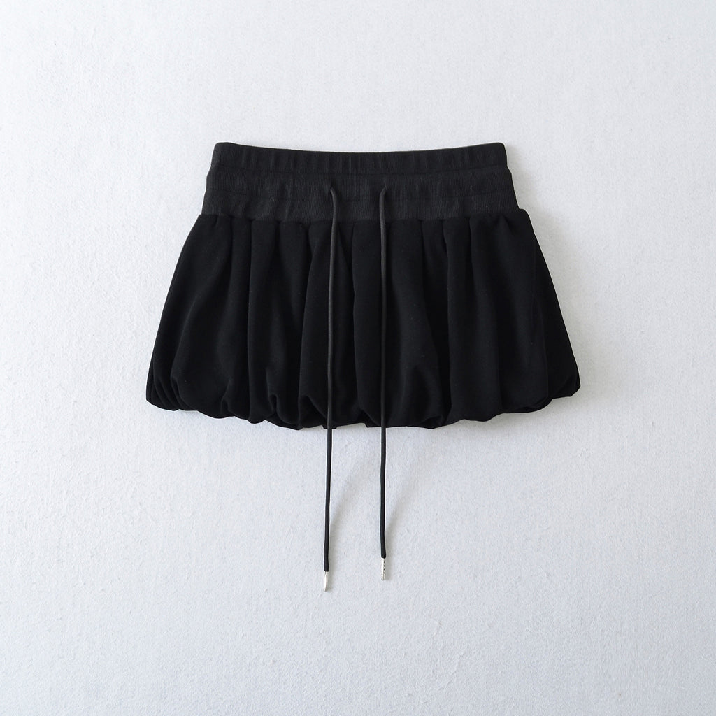 Women's Bubble Mini Skirt | A-Line, Black, White & Gray