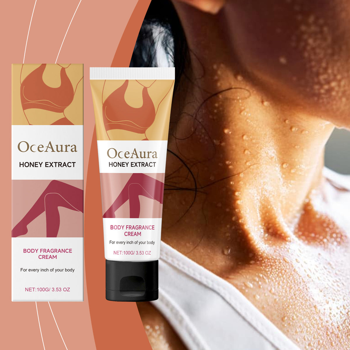 Light Fragrance Body Cream | Honey & Vitamin E, Odor Care