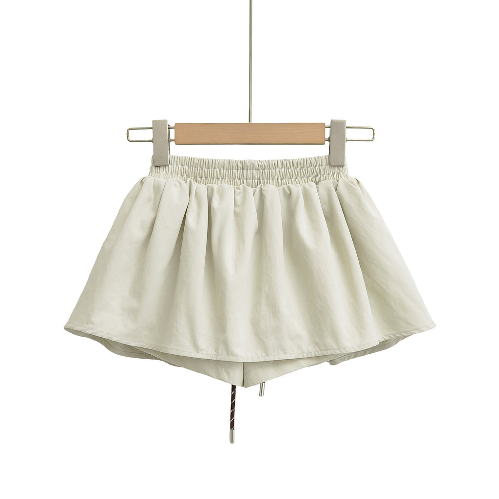 Women's Puffy Mini Skirt | Cotton Stretch, Ivory White or Black