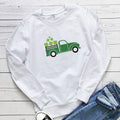 Clover Truck Graphic Hoodie for Women | Cotton, Loose Fit