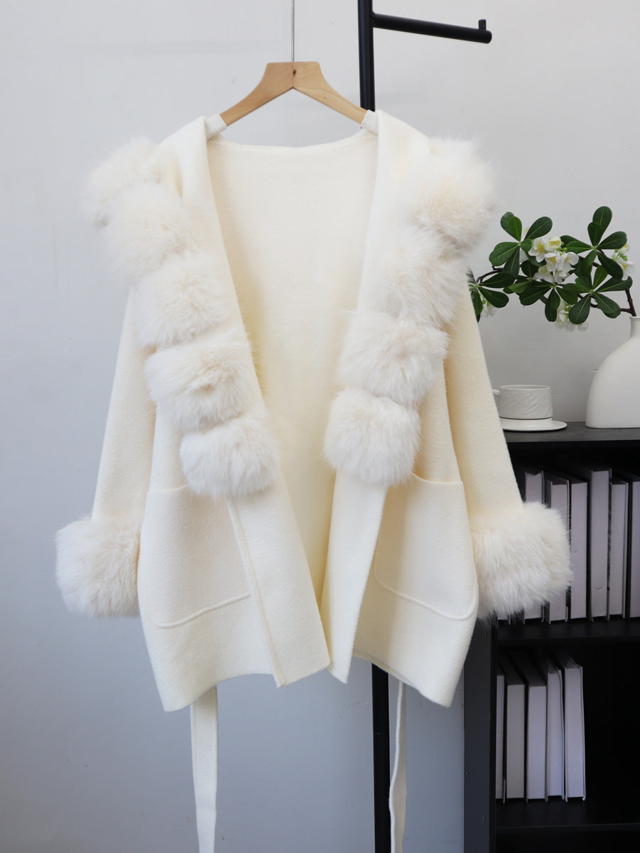 Women's Hooded Belted Cardigan Jacket | Loose Fit, 5 Colors