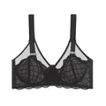 Women's Floral Lace Mesh Bra | Hook & Eye Closure, 4 Colors - Pink