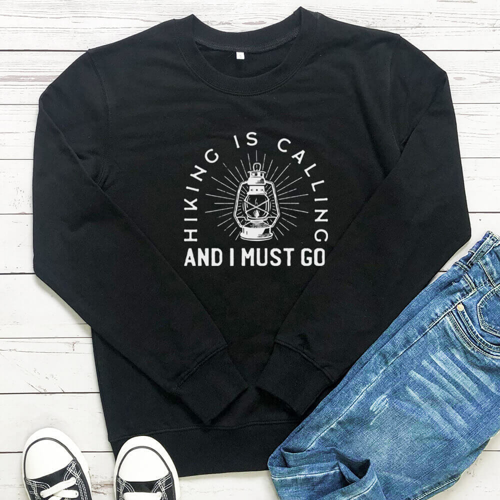 Women's Letter Print Crew Neck Sweatshirt | Cotton, Loose Fit, 7 Colors