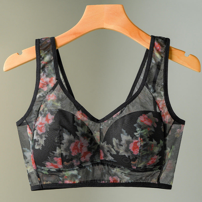 Women's Plus-Size Lace Push-Up Bra | Wireless Seamless Bralette
