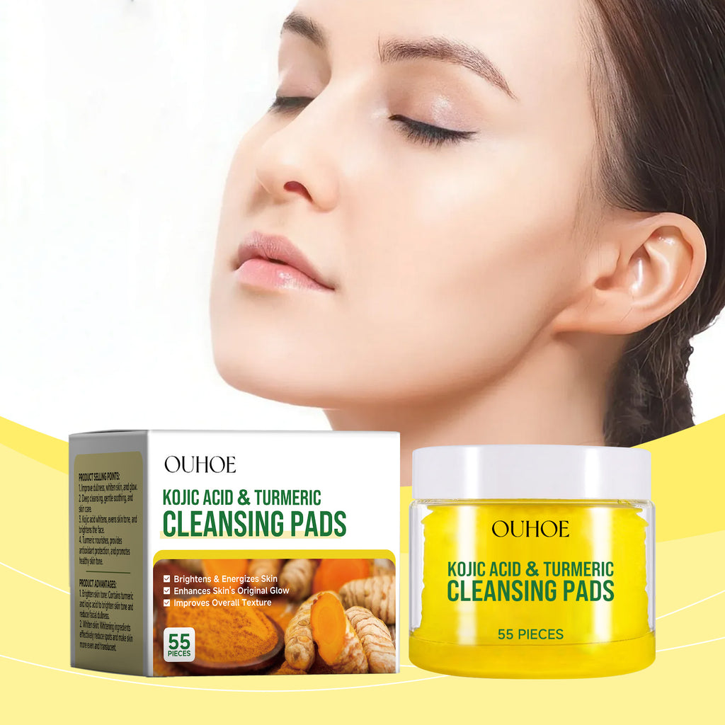 Turmeric Facial Cleansing Pads | Chamomile & Lemon Extract
