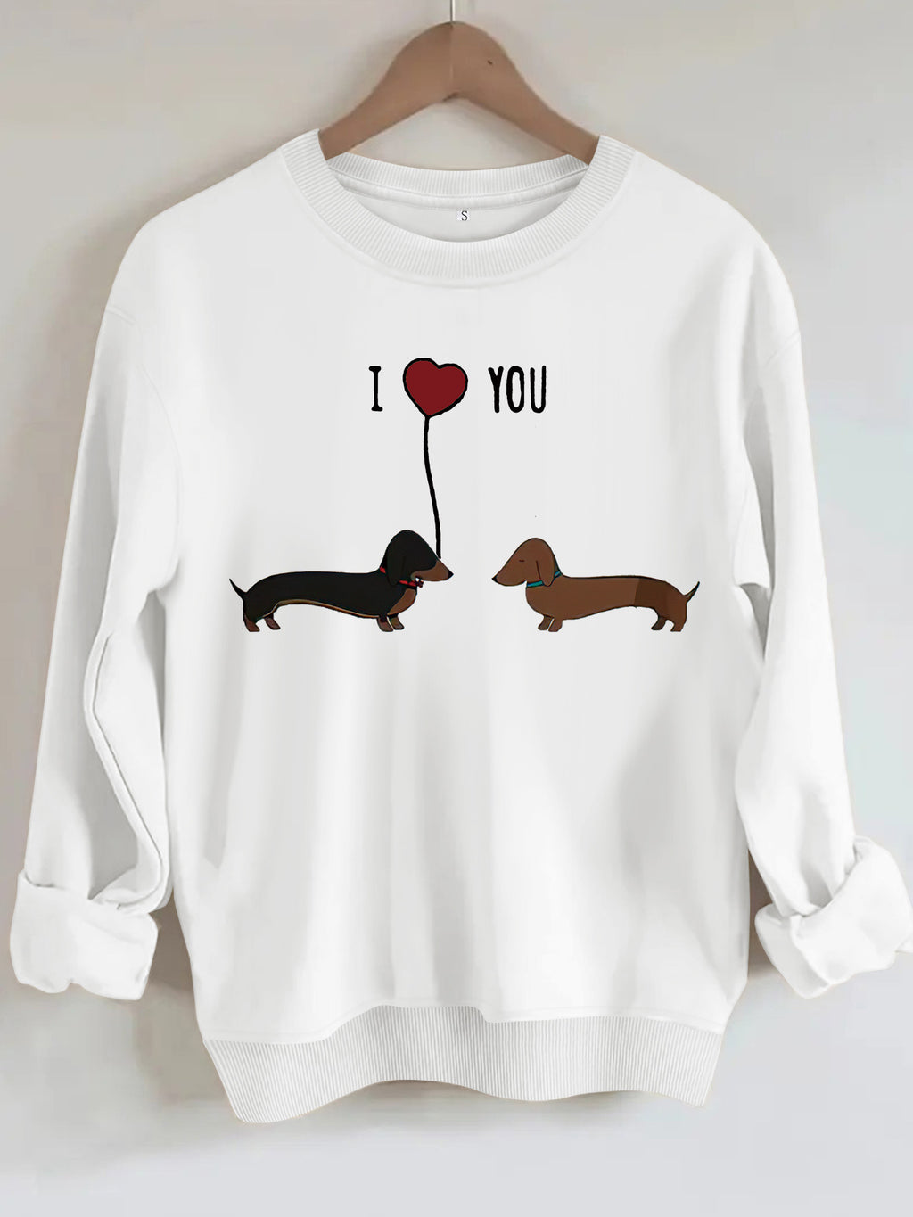 Women's Two Dog Print Hoodie | Pullover, 8 Colors - Gray