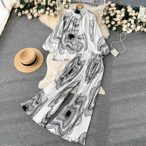 Women's Top & Pants Set | Polyester, One Size, 6 Styles