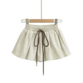 Women's Puffy Mini Skirt | Cotton Stretch, Ivory White or Black