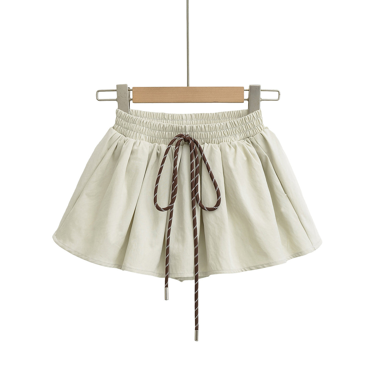 Women's Puffy Mini Skirt | Cotton Stretch, Ivory White or Black