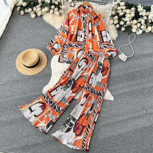 Women's Top & Pants Set | Polyester, One Size, 6 Styles