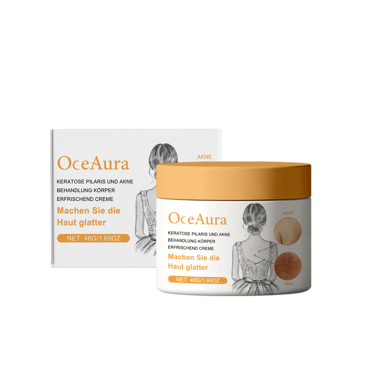 Exfoliating Body Cream | Lactic Acid, Vitamin E & Allantoin