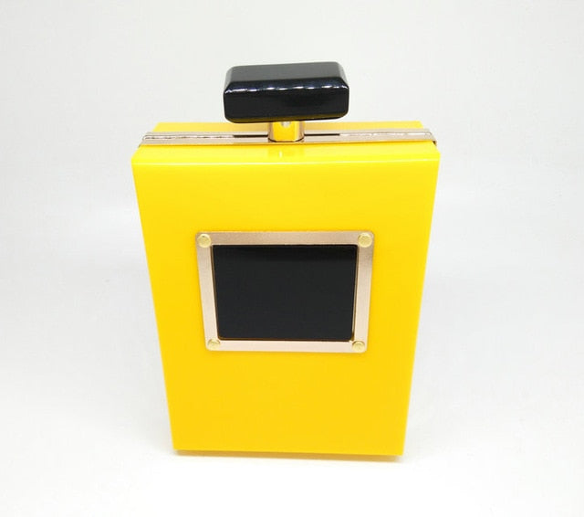 Perfume Bottle Clutch Crossbody Bag for Women