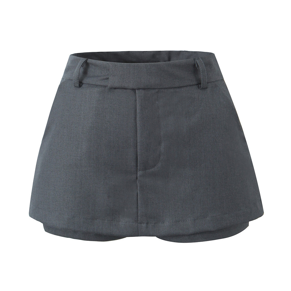 Women's Office Mini Skort | Black & Gray