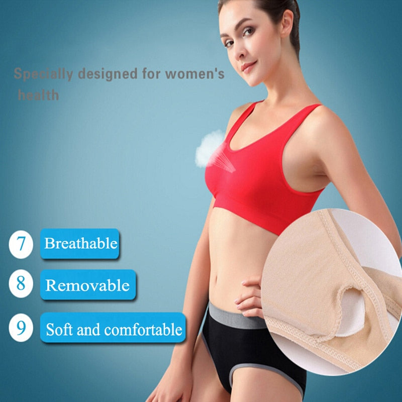 Women's Padded Yoga Sports Bra | Wire-Free Nylon Crop Top, 7 Colors