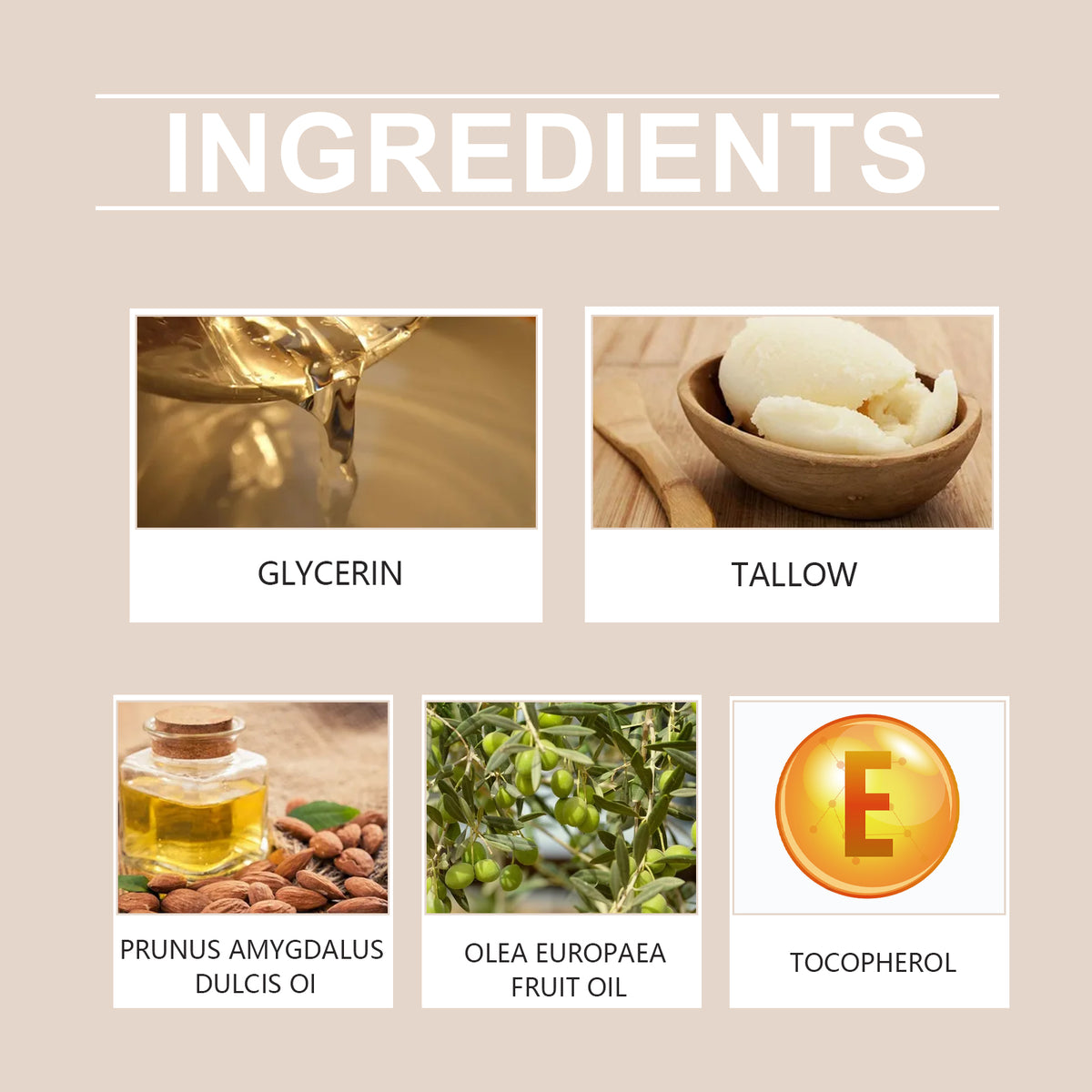 Tallow Face & Body Cream | Almond & Olive Oil, Moisturizing