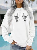 Women's Thick Fleece Print Sweatshirt | Lantern Sleeves, 7 Colors