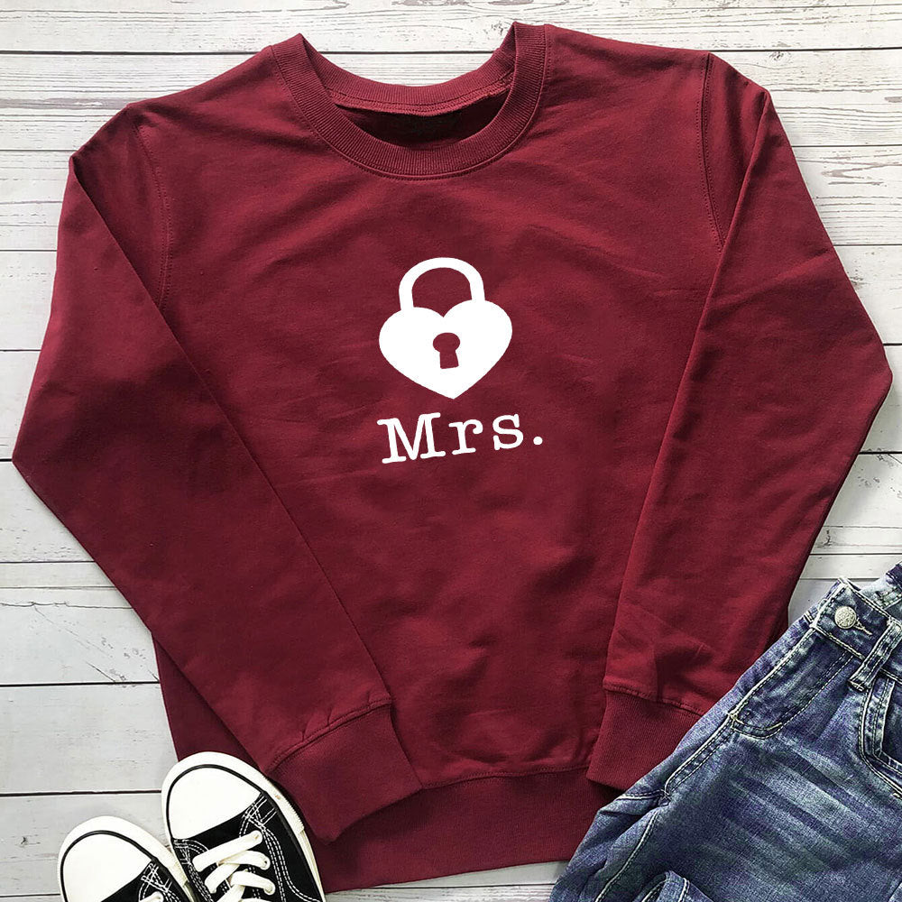 Women's Graphic Print Crew Neck Sweatshirt | Cotton, 7 Colors
