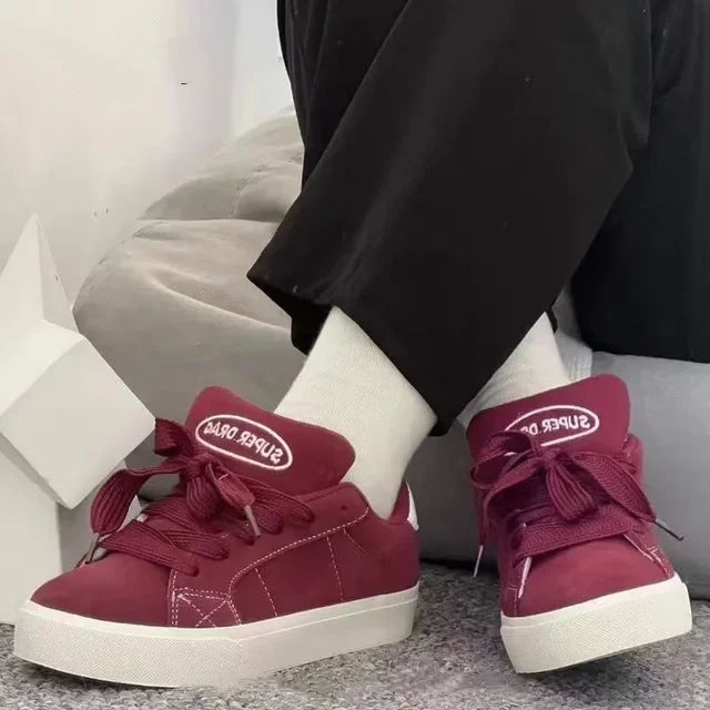 Women's Lace-Up Chunky Platform Sneakers | Canvas, 3 Colors