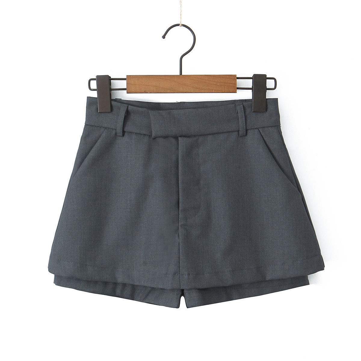 Women's Office Mini Skort | Black & Gray