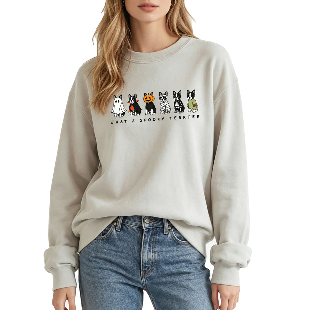 Spooky Terrier Graphic Hoodie | Cotton Blend
