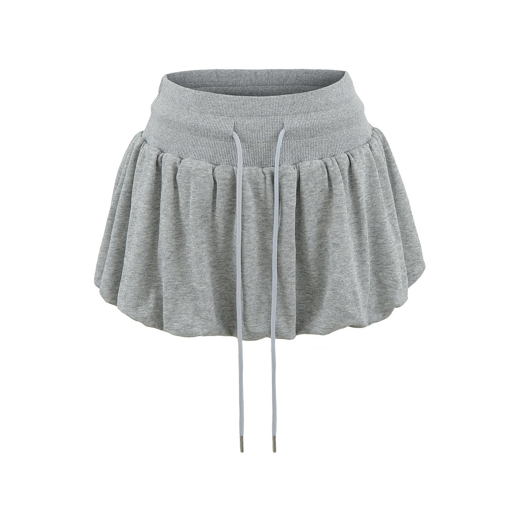 Women's Bubble Mini Skirt | A-Line, Black, White & Gray