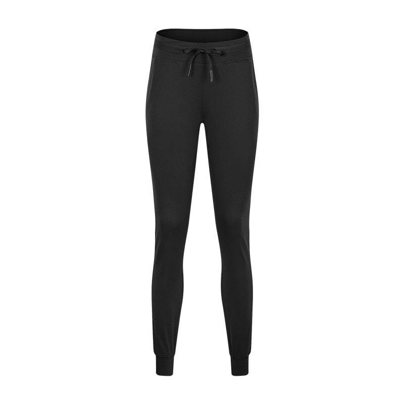 Women's Workout Joggers | Nylon & Spandex, Pocket, 6 Colors - Red