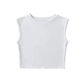 Women's Slim Crew Neck Tank Top | Spandex, 6 Colors - Light Blue