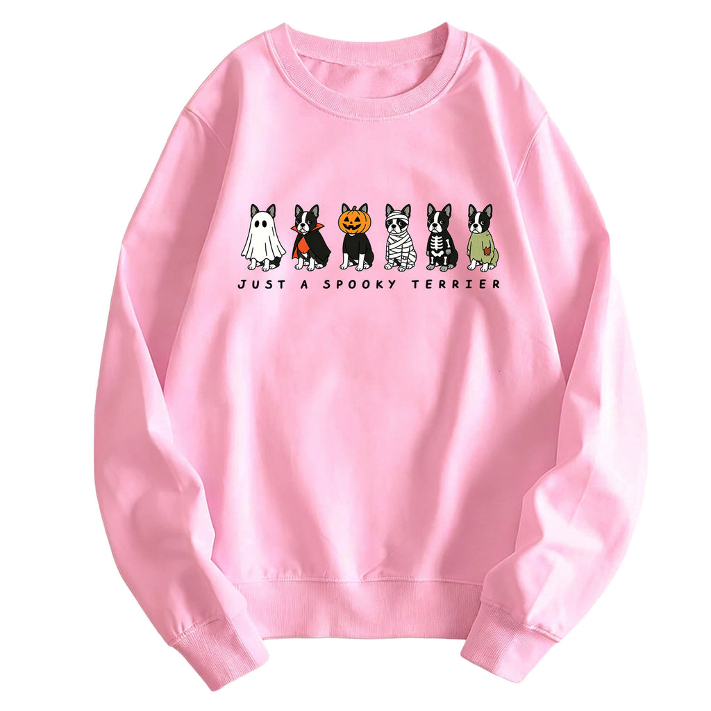 Spooky Terrier Graphic Hoodie | Cotton Blend